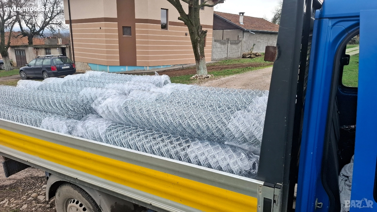 Оградна мрежа 2.0мм поцинкована топче 150 висока 55 на 55 кутийка от 2 мм тел 0889295225, снимка 1