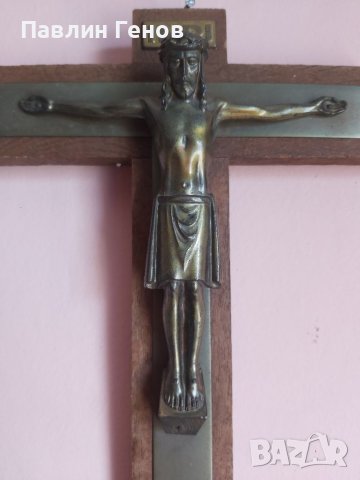 Стар кръст , Исус Христос 25х20см, снимка 12 - Други ценни предмети - 41394506