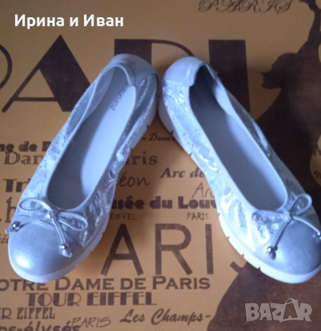 Дамски сребристи обувки , снимка 5 - Дамски елегантни обувки - 53125162