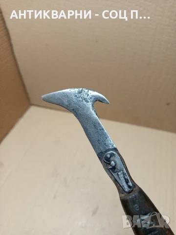 Старо Кожарско Сарашки Нож Ножче Занаятчийски Инструмент., снимка 7 - Антикварни и старинни предмети - 51370964