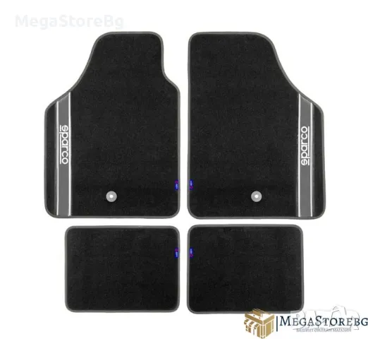 Универсални мокетни стелки Sparco - 03763BAR със сиво