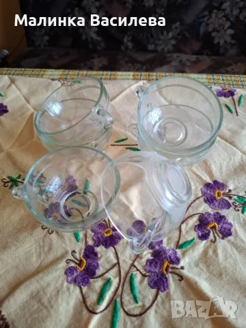 чаши иенско стъкло , снимка 6 - Чаши - 48092635