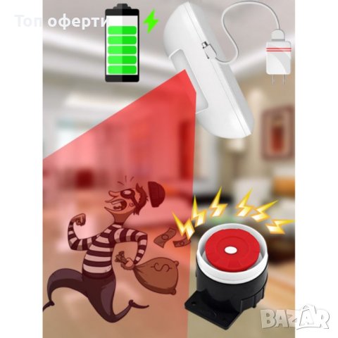 Безжичен инфрачервен сензор за движение DH-12, SmartHome, снимка 5 - Друга електроника - 44465441