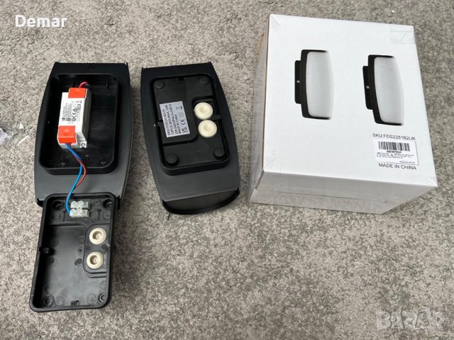 FUDESY 12W 3000k LED външна стенна лампа, снимка 8 - Лампи за стена - 41867735