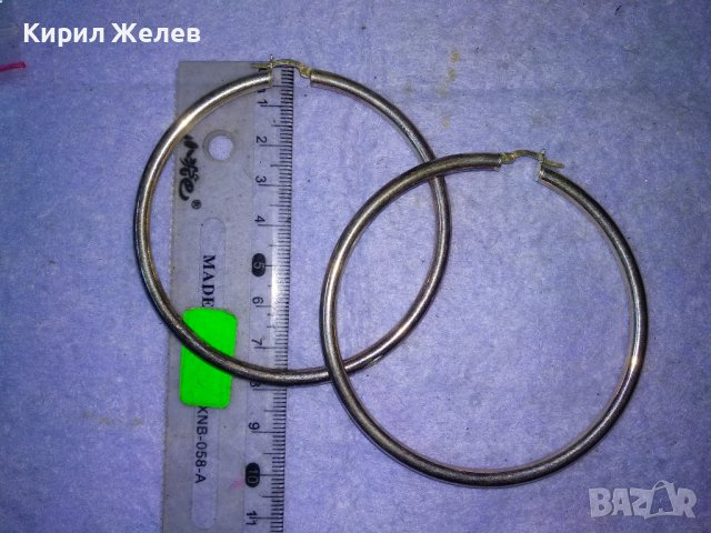 СТИЛНИ ЕФЕКТНИ КЛАСИЧЕСКИ СРЕБЪРНИ РЕТРО АРТ ОБЕЦИ СРЕБРО 925 ПРОБА ГОЛЕМИ 38425, снимка 7 - Обеци - 41388427