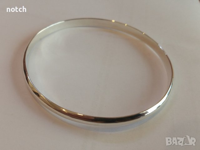 Сребърна гривна, снимка 4 - Гривни - 44148228