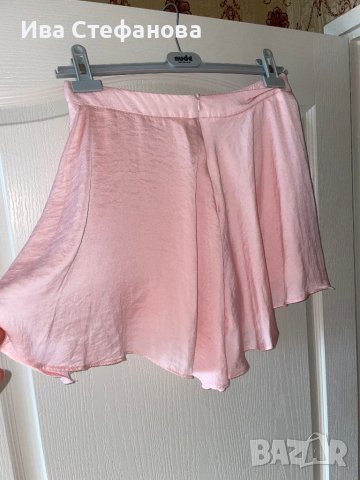 Къси светло бонбонено розови бермуди  широки къси панталони тип плажни , снимка 3 - Къси панталони и бермуди - 41349095