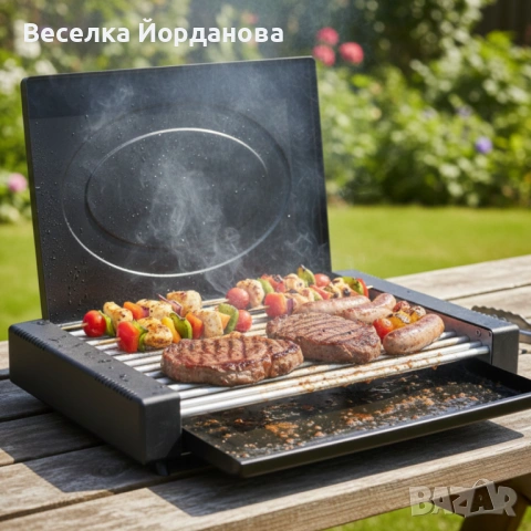 Електрическа скара с капак Oliver Voltz OV51015QС, снимка 2 - Скари - 53053234