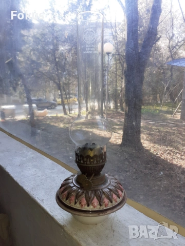 Стара газена лампа, снимка 3 - Антикварни и старинни предмети - 53388719