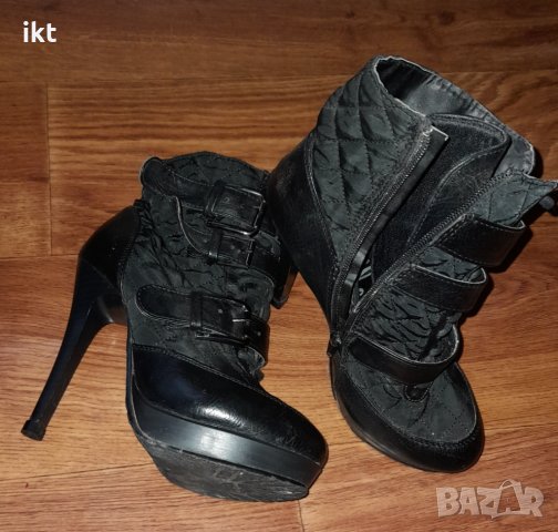 Боти на ток, снимка 1 - Дамски обувки на ток - 35917105