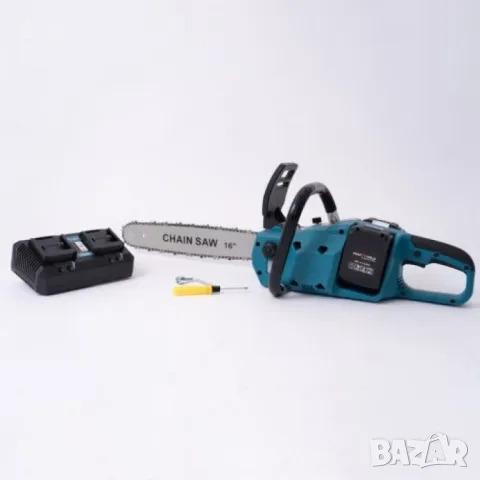 Акумулаторна резачка за дърва с маслен филтър,2х36V 10Ah,с акумулаторен верижен трион, снимка 3 - Други инструменти - 47720935