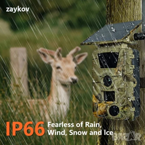 4GLTE Соларни панели за наблюдение на пътеки 60MP 5K PR903G, снимка 9 - Друга електроника - 53357280