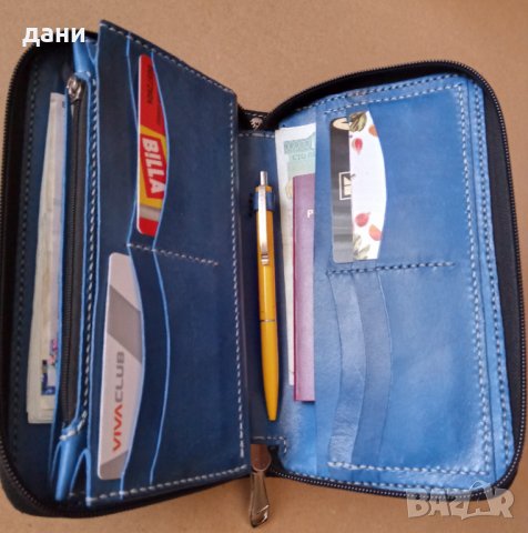 Бизнес портфейл от естествена кожа , снимка 5 - Портфейли, портмонета - 39939345