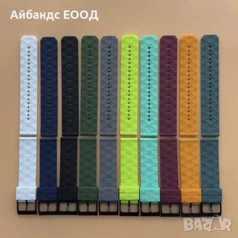 Силиконови каишки за Samsung/Huawei/Garmin/Amazfit, снимка 3 - Каишки за часовници - 49456940
