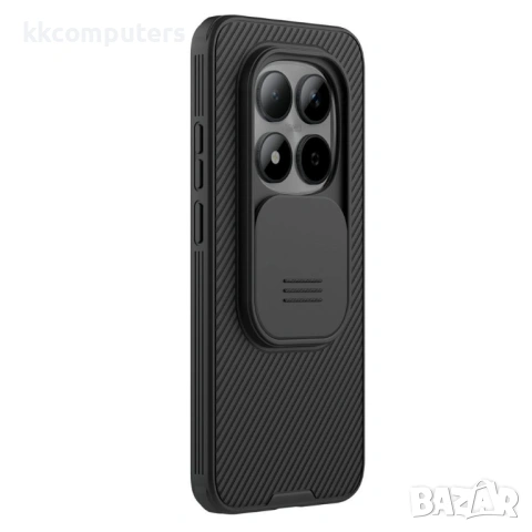 NILLKIN Camshield Pro Калъф за Xiaomi Redmi Note 15 Pro 5G - PC+TPU, Плъзгащо капаче за камера, Чере, снимка 2 - Резервни части за телефони - 53780277