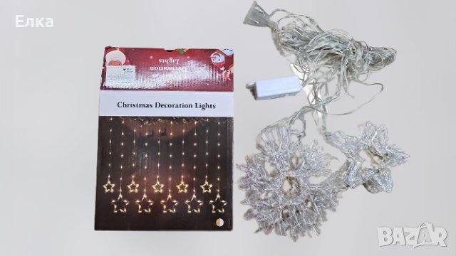 Коледна LED завеса , снимка 2 - Декорация за дома - 42666814
