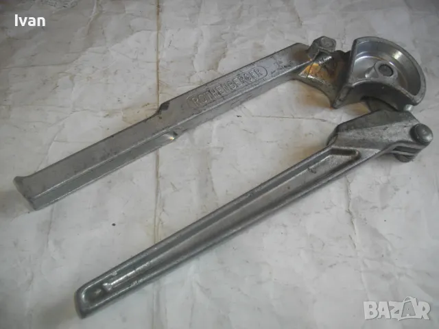 ROTHENBERGER 18мм ТРЪБОГИБ Алуминиев Уред огъване меки полутвърди тръби диаметър ф18мм Масивен 2,5кг, снимка 12 - Други инструменти - 47365090