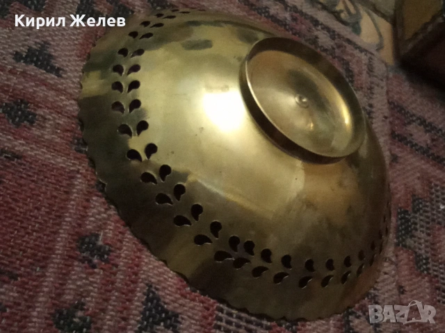 Бронзова фруктиери 54281, снимка 4 - Антикварни и старинни предмети - 53624503