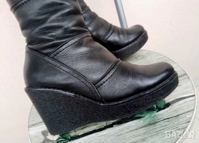 Ботуши естествена кожа 37 номер, снимка 3 - Дамски ботуши - 27331685