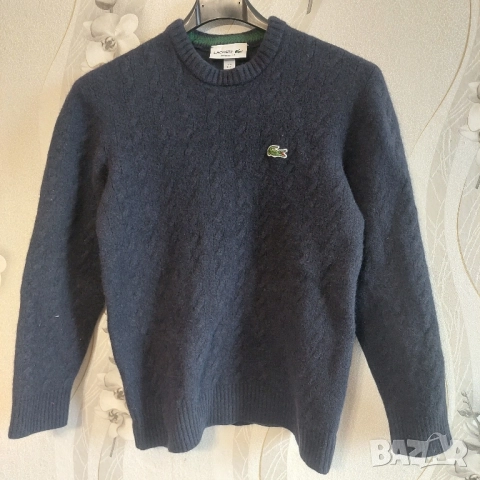 оригинален Винтидж вълнен пуловер Lacoste от 2000-те ,размер XS-S