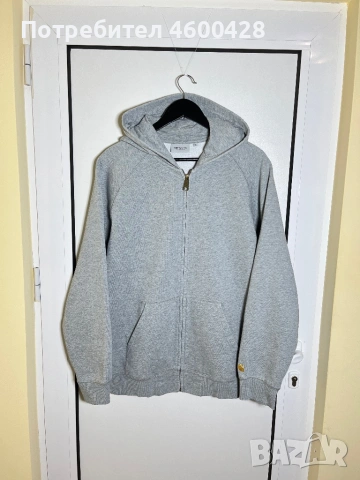 Мъжки суичър с цип и качулка Carhartt Chase Hooded (оригинал размер XL