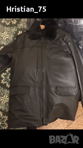 Кожена шуба от телешки бокс с подплата