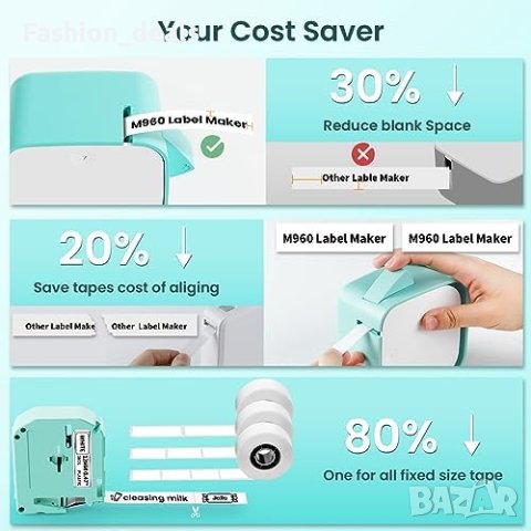 Нова Bluetooth Машина преносима мини Създаване етикети iOS Android, снимка 2 - Друга електроника - 42456804