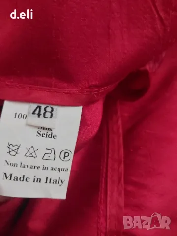 Fabrizio Lenzi. 🇮🇹  Size M 100% Копринена Красиво сако., снимка 7 - Сака - 44558312