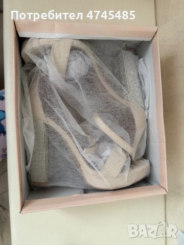 Обувки с ток (бежови), снимка 6 - Дамски обувки на ток - 53585118