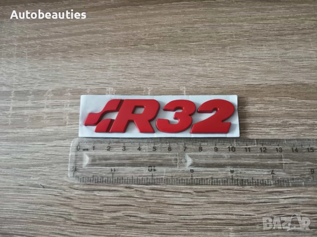 Volkswagen R32 червен надпис, снимка 2 - Аксесоари и консумативи - 52622156