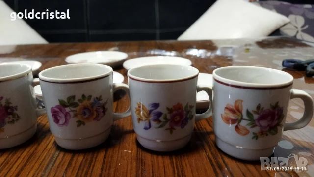 Стар български порцелан чашки за кафе , снимка 13 - Антикварни и старинни предмети - 42867571
