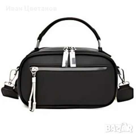 Модерна дамска чанта с ципове в различни цветове