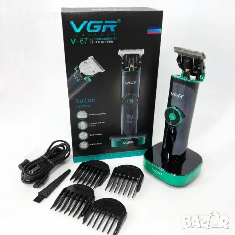 Професионална машинка за подстригване VGR V-671, Тример за коса,Електрическа машинка за подстригване, снимка 7 - Машинки за подстригване - 50440544