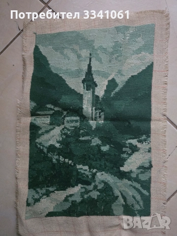 Гоблен,,Зеленият замък,,, снимка 2 - Гоблени - 52917169