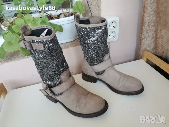 Дамски ботуши Естествена кожа 38н., снимка 8 - Дамски ботуши - 56408181