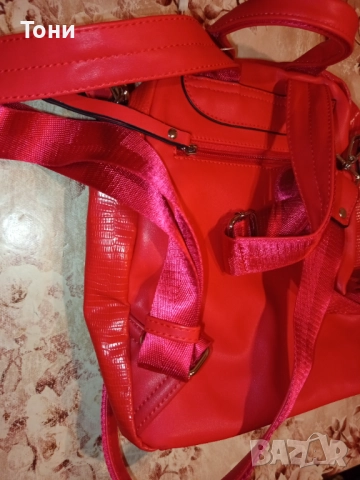 PAOLO BOCELLI Оригинал Нова Кожена Дамска Раница , снимка 12 - Чанти - 52418686