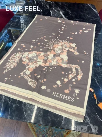 HERMES ⚜️ GUCCI ⚜️Дамски Кашмирени Шалове , снимка 4 - Шалове - 56046161