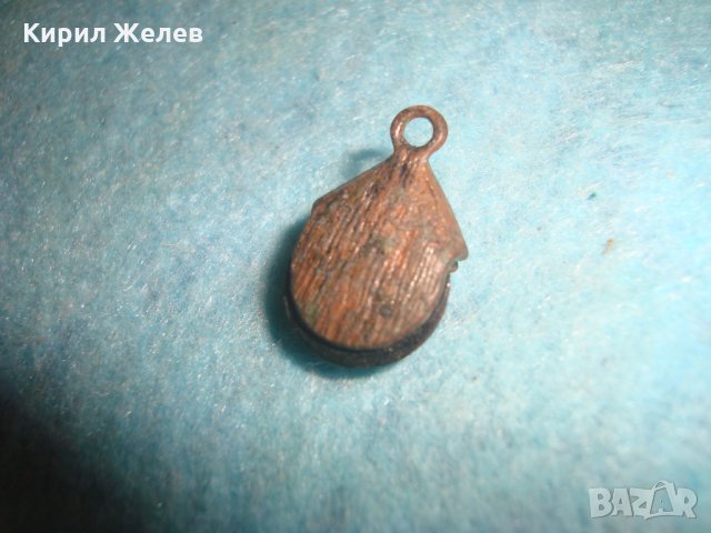 ВИНТИДЖ СТАРО ФИГУРАЛНО ФАСЕТИРАНО МЕДАЛЬОНЧЕ 10019, снимка 3 - Антикварни и старинни предмети - 35666131