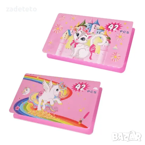 Комплект за рисуване и оцветяване 42 части, снимка 3 - Рисуване и оцветяване - 47599928