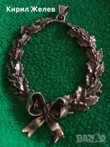 СТАРО АРТ ДЕКО ВИНТИДЖ УКРАШЕНИЕ СРЕБРО 800 с МНОГО ПЕЧАТИ ЮВЕЛИРНА ИЗРАБОТКА РЯДЪК ПЕНДАНТ 26335, снимка 18 - Антикварни и старинни предмети - 34854639