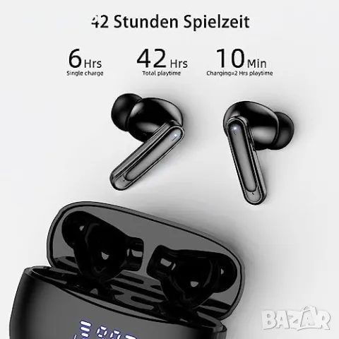 Нови Bluetooth 5.3 слушалки Водоустойчиви LED индикатор Earbuds, снимка 3 - Bluetooth слушалки - 49451034