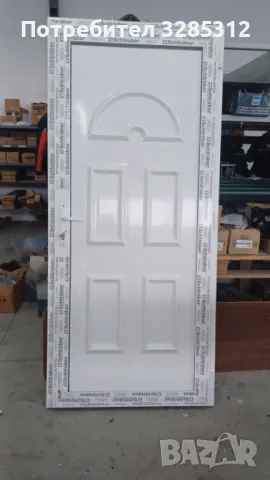 ВХОДНА БЯЛА ПВЦ ВРАТА   90/200см