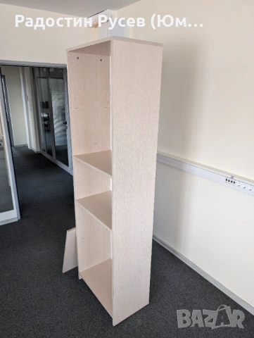 Секция (Етажерка) дървена с 4 рафта - 60х35х197см, снимка 3 - Секции и витрини - 53861233