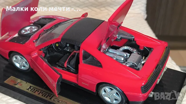 Метална кола Ферари, мащаб 1:18 , снимка 5 - Колекции - 56066499