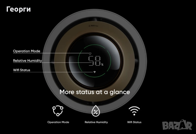 Xiaomi Smartmi Rainforest овлажнител за въздух, снимка 8 - Овлажнители и пречистватели за въздух - 52399684