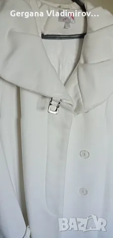 Дълго палто от вълна и кашмир 