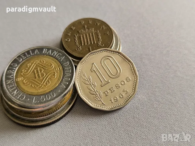 Mонета - Аржентина - 10 песо | 1963г.