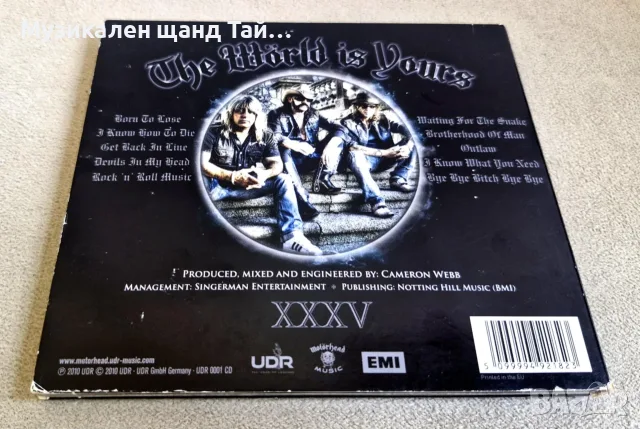 Компакт Дискове - Рок - Метъл: Motorhead - The World Is Yours - CD Digipack, снимка 2 - CD дискове - 56040412