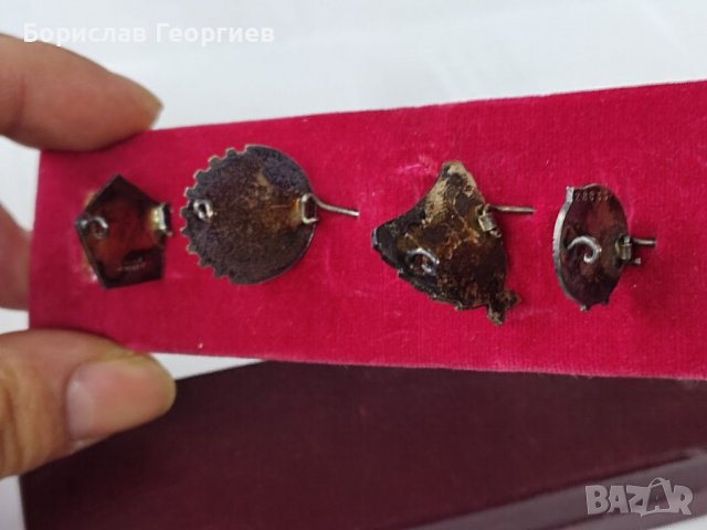 Четири стари значки с емайл , снимка 4 - Колекции - 39485442