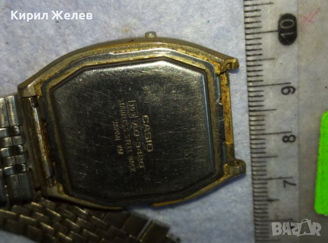 CASIO QUARTZ JAPAN KM с ВЕРИЖКА STAINLESS STEEL T.G.JAPAN ОРИГИНАЛЕН РЯДЪК ЧАСОВНИК КАСИО 26547, снимка 3 - Мъжки - 42137778